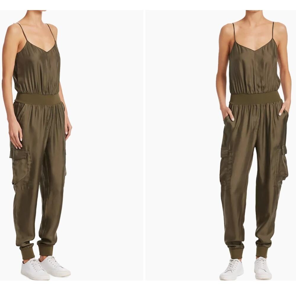 Cinq a Sept Green Jumpsuit with Elegant Design